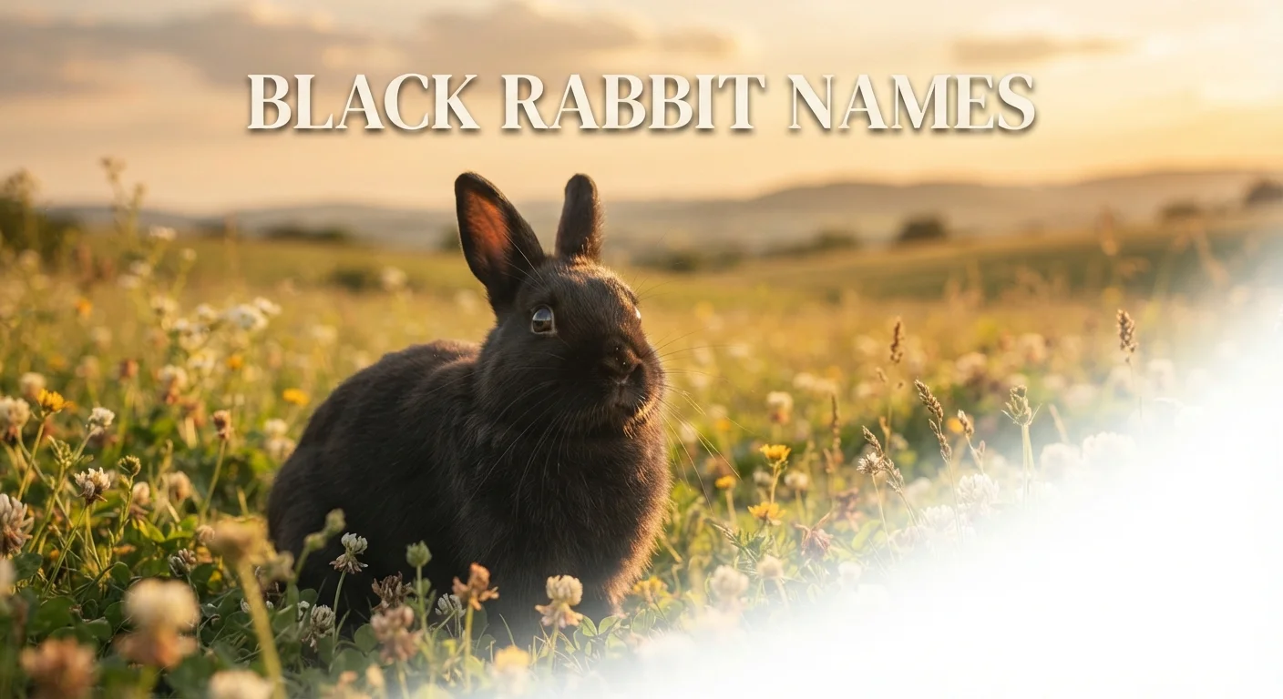 charming black rabbit names names generator