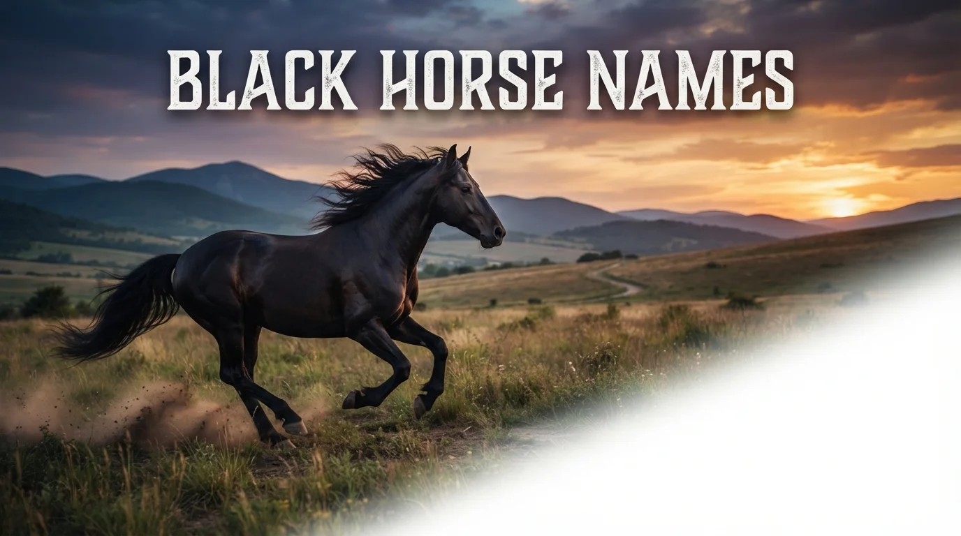 majestic black horse names names generator