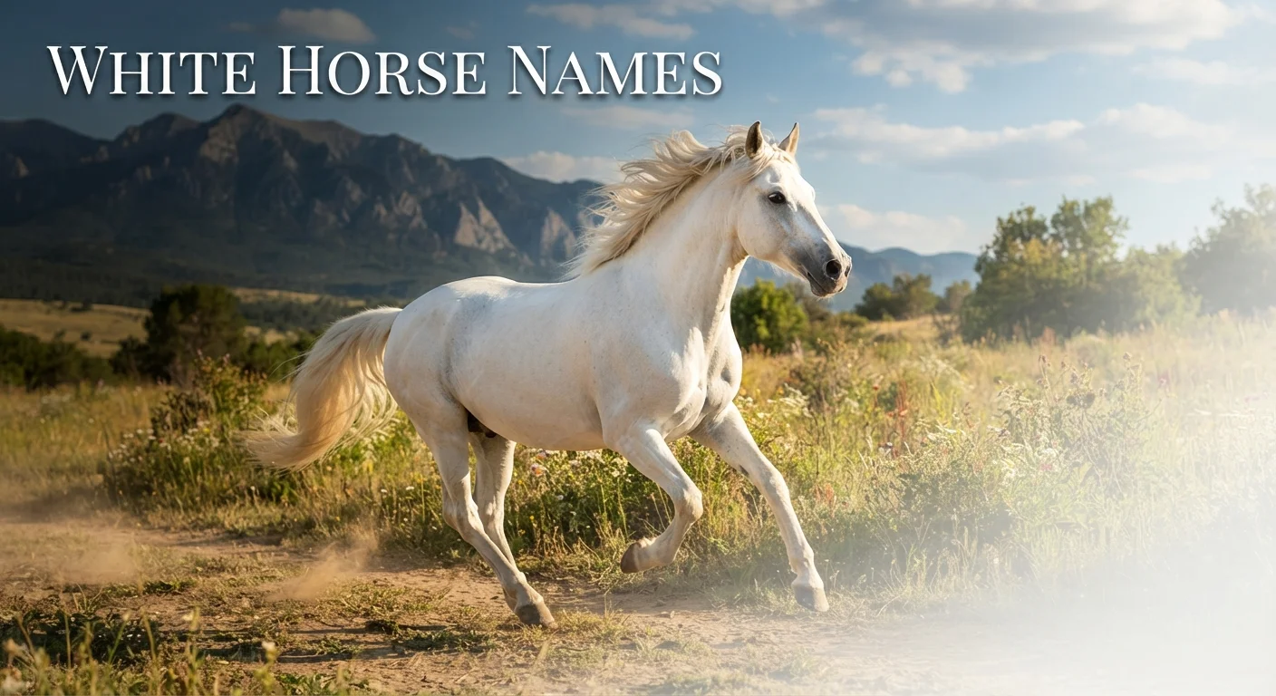 majestic white horse names names generator