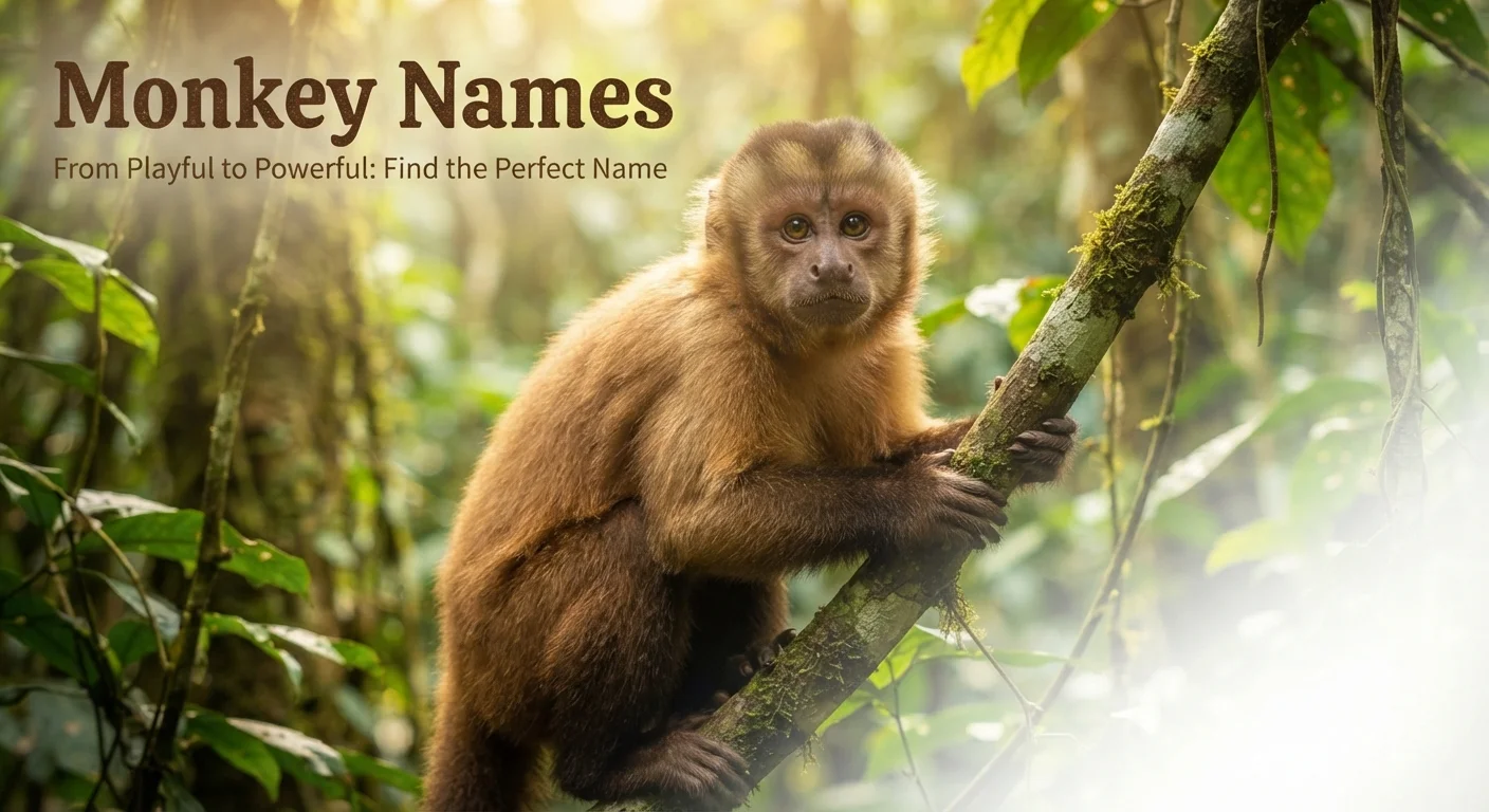 playful monkey names names generator